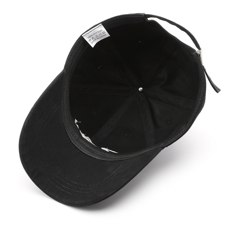 Wholesale Letter Embroidered Semi Hard Top Cotton Baseball Caps