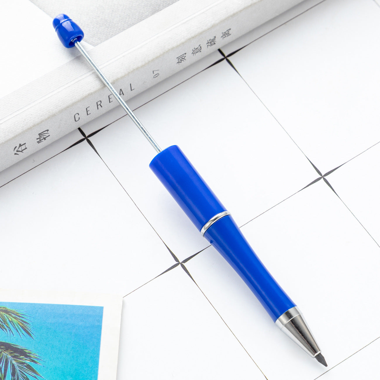 Wholesale 100pcs Plastic Beaded Pencil No Sharpening No Ink Continuous Writing Pencil