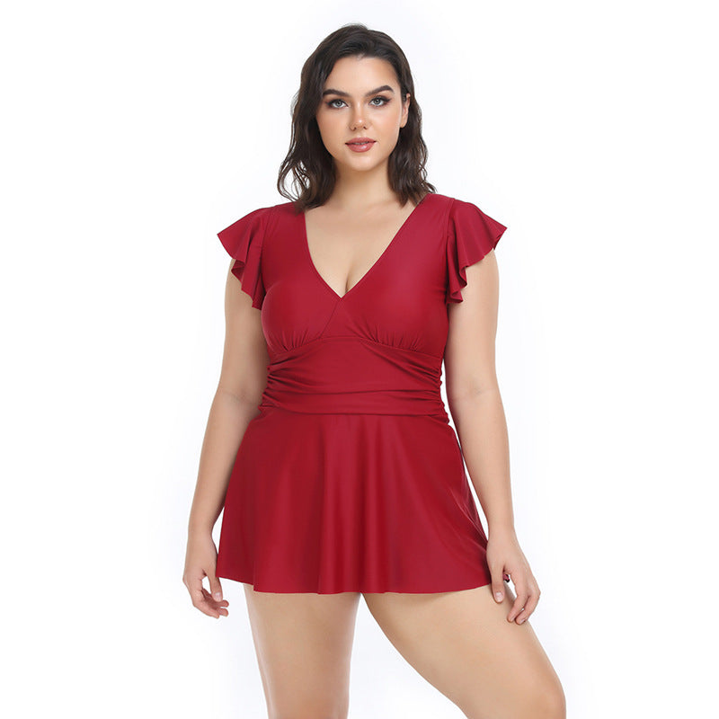Wholesale Plus Size Ladies Polyester Swimwear