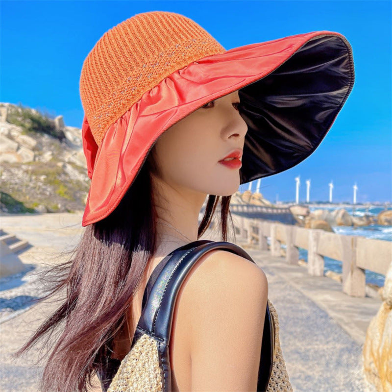 Wholesale Foldable Large Brim Cotton Bucket Hat