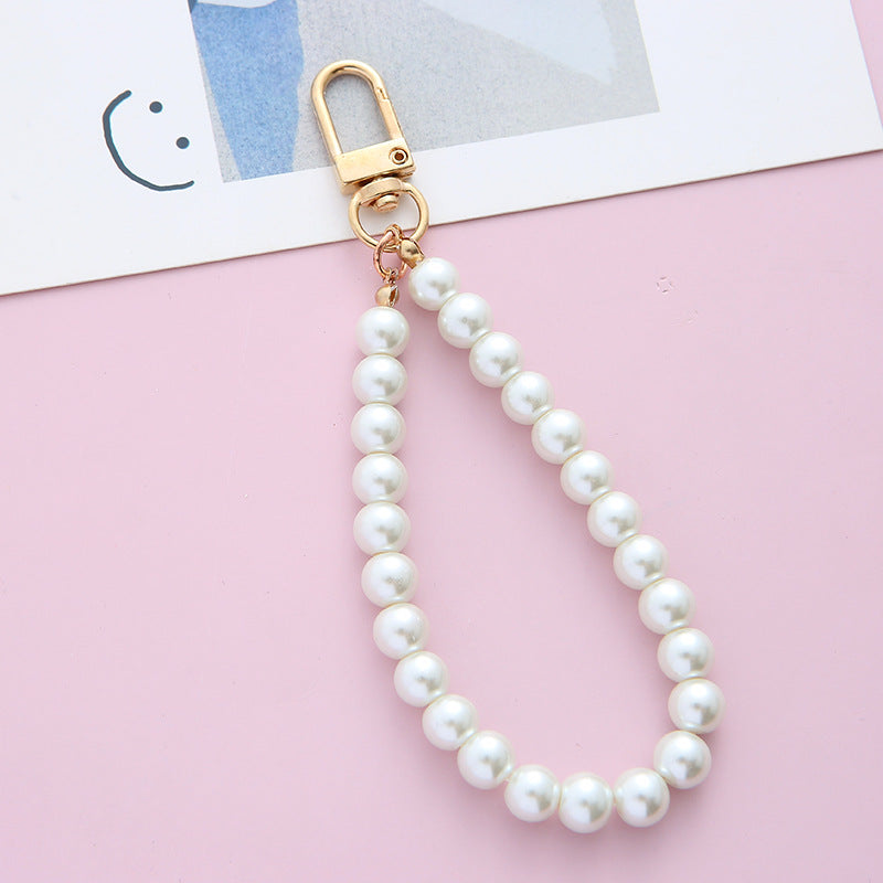 Wholesale Alloy Pearl Lanyard Keychain