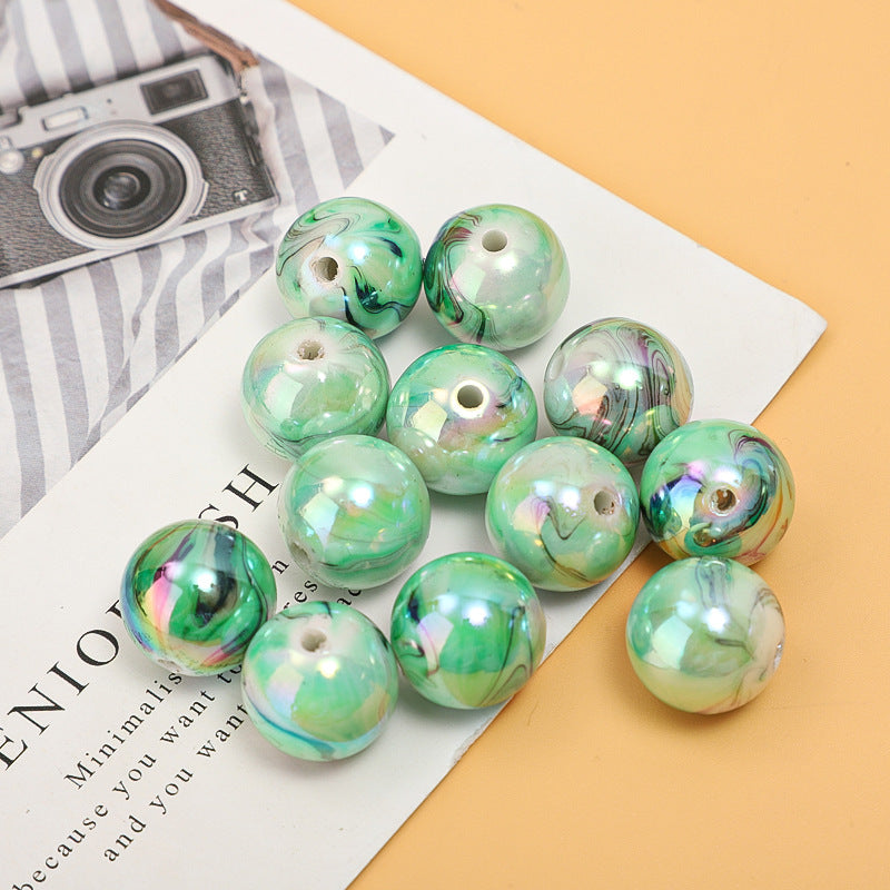 Cuentas redondas acrílicas de 100 piezas al por mayor