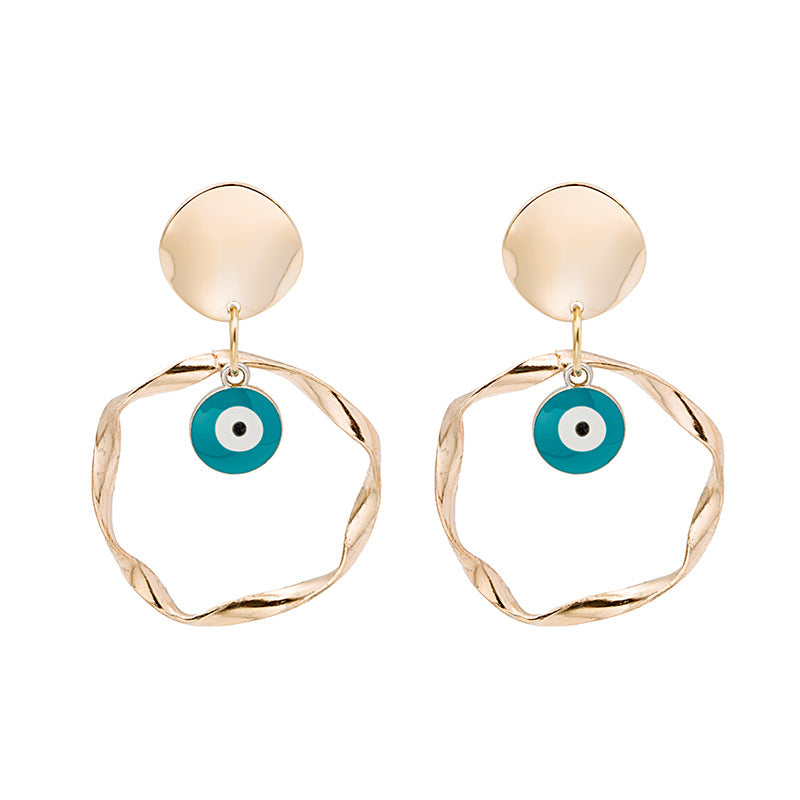 Wholesale Demon Eye Vintage Alloy Earrings