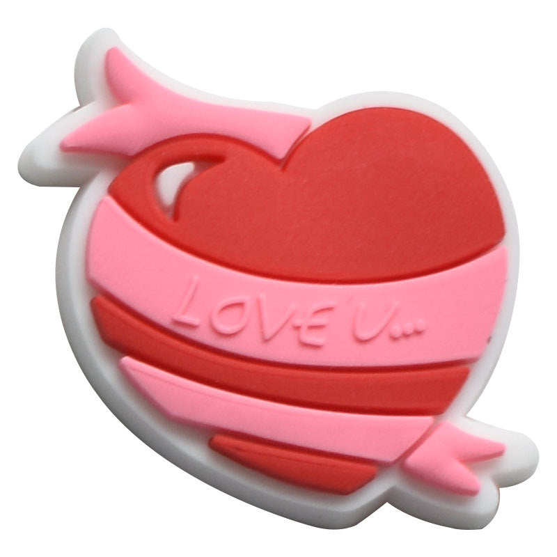 Wholesale 100 PCS PVC Cartoon Pink DIY Shoe Buckle