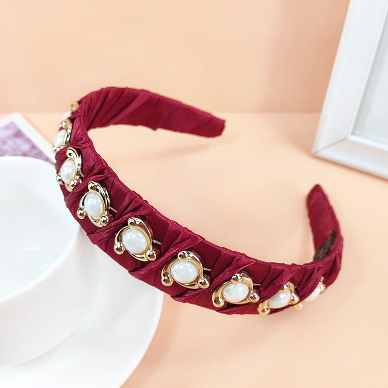 Wholesale Vintage French Style Pearl Girly Headband