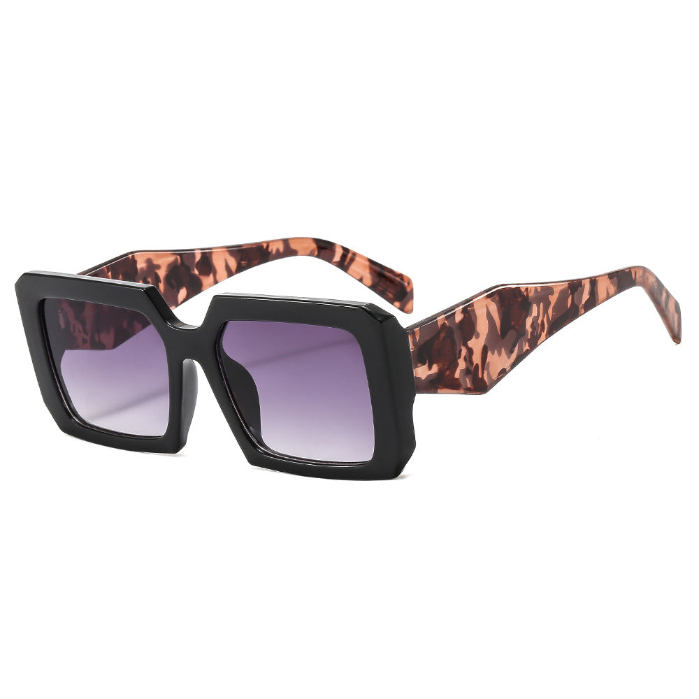 Wholesale PC Large Frame Square Irregular Wide Leg Sunglasses