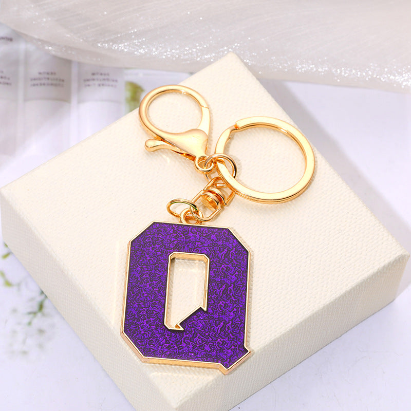 Wholesale Creative Alloy Jewelry 26 English Alphabet Keychain