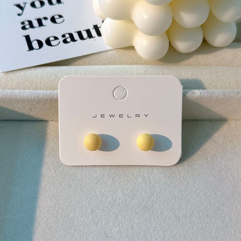 Wholesale Candy Colored Beanies Acrylic Small Earrings