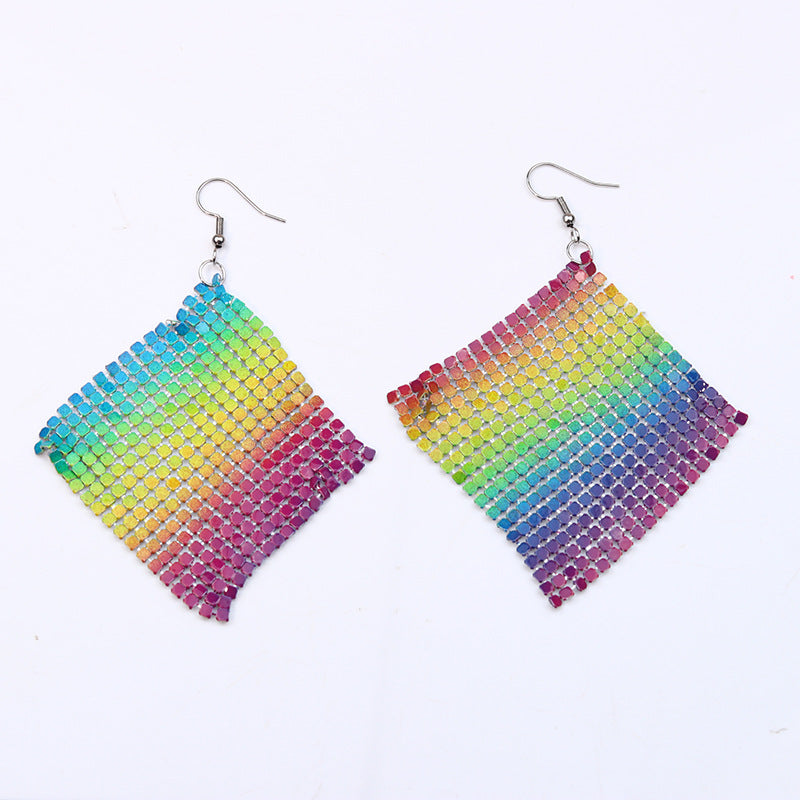 Wholesale Rainbow Gay Alloy Ear Studs