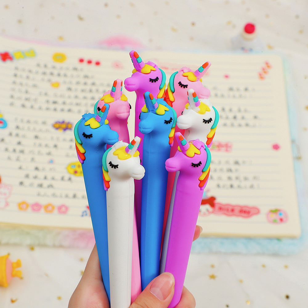Wholesale Plastic Unicorn Cartoon Pen