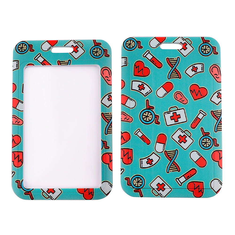 Mayor de poliéster al por mayor y enfermera Mobile Lanyard Keychain