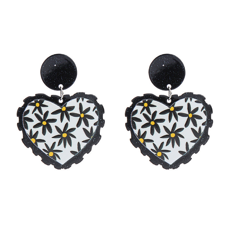 Pendientes acrílicos al por mayor de San Valentín del Día de San Valentín