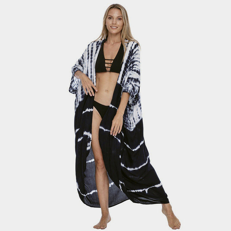 Wholesale Tie-dye Bikini Cover-up Polyester Swimwear