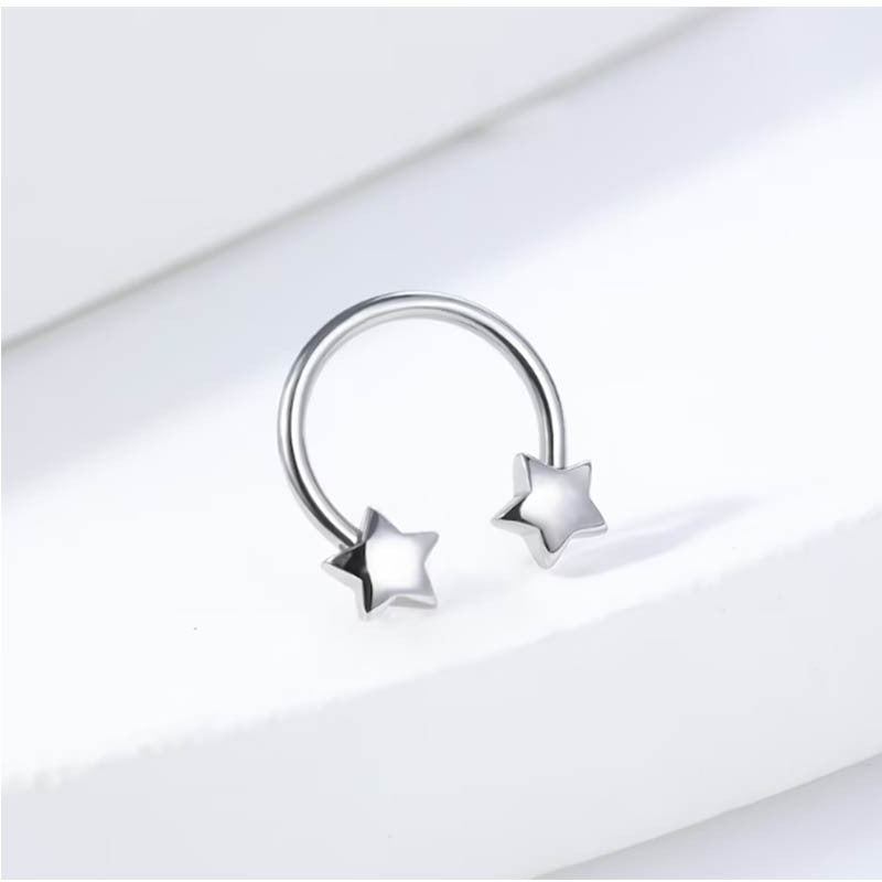 Wholesale Stainless Steel Star Cool Earrings