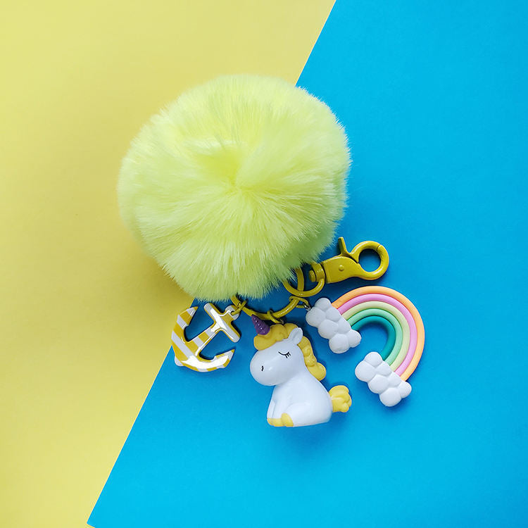 Wholesale Fur Ball My Little Pony Resin Keychain
