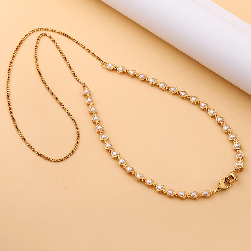 Cadena De Gafas De Cuello Colgante Love Pearl al por mayor