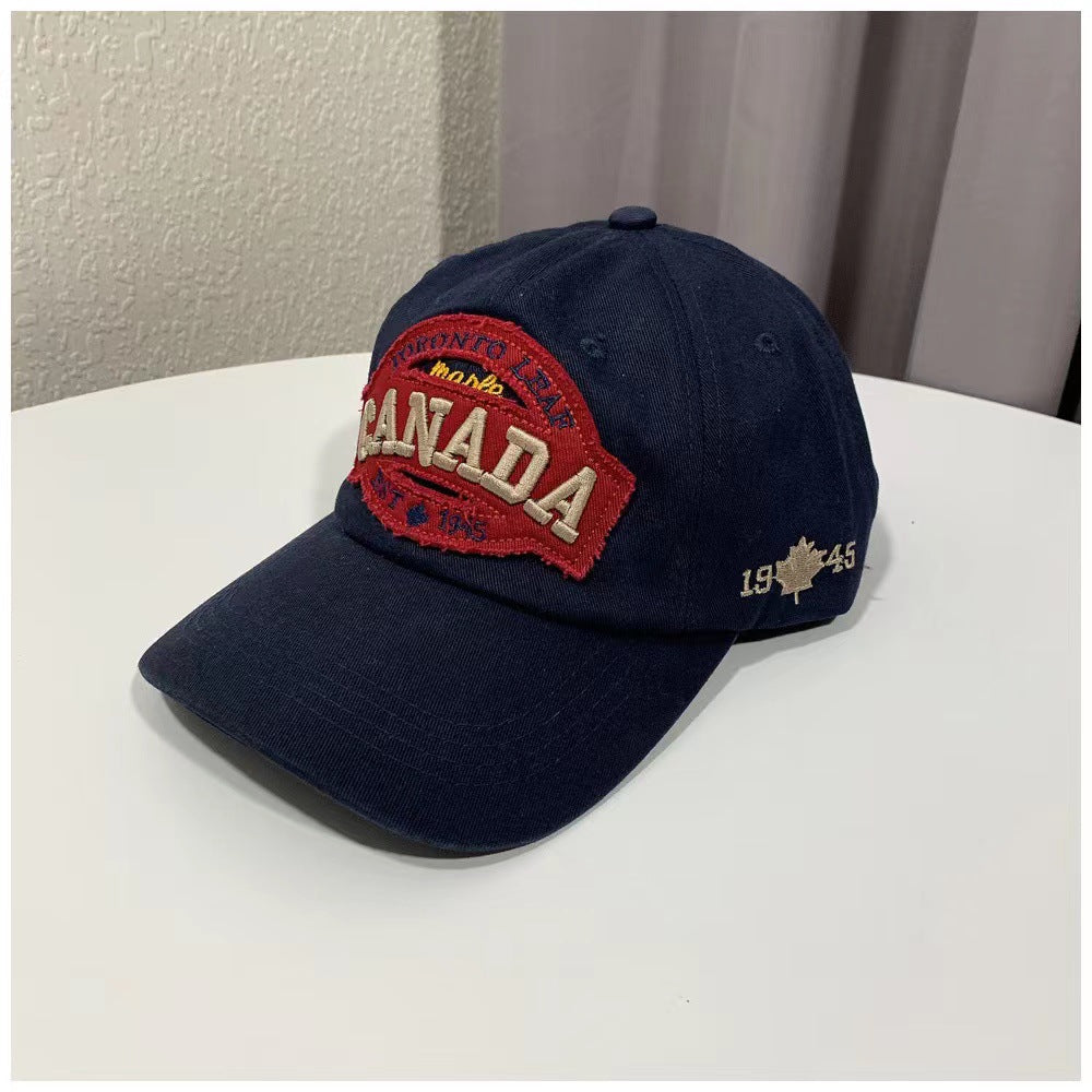 Wholesale Polyester Canada English Embroidery Patch Cap
