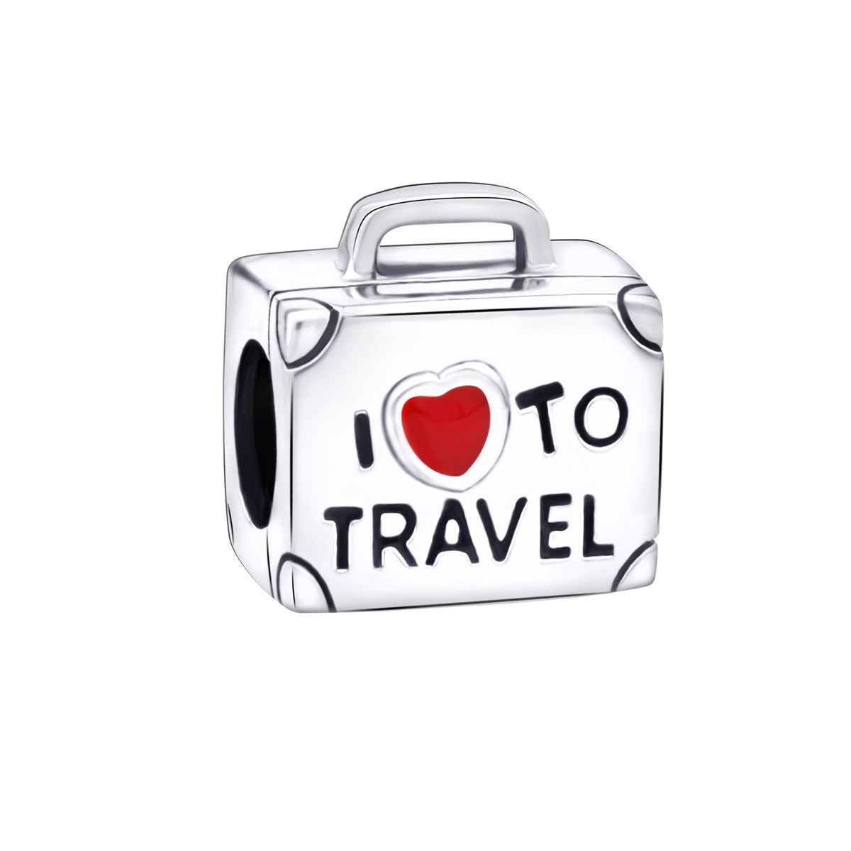 Wholesale 1×1.3CM Sterling Silver Accessories Beads