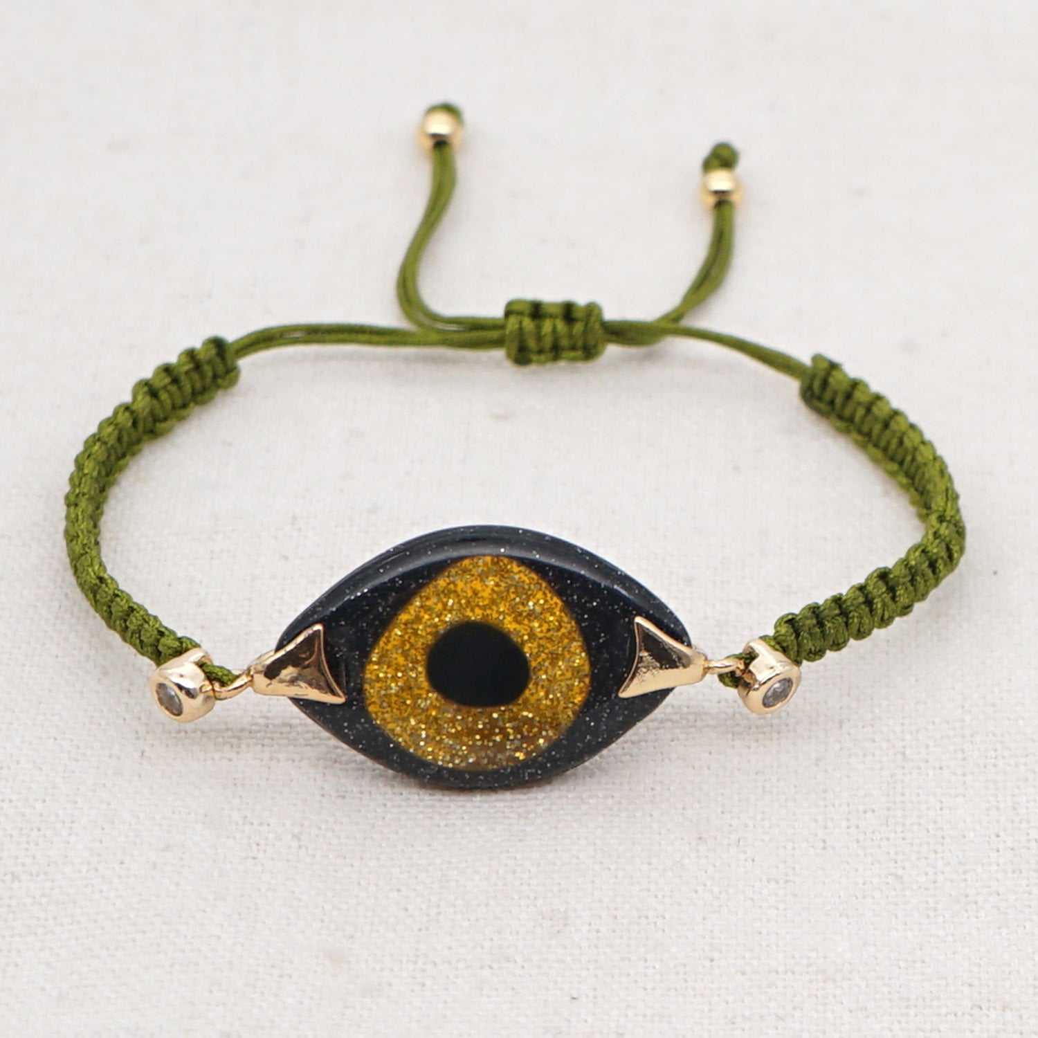 Wholesale Bohemian Ethnic Evil Eye Glass Bracelet