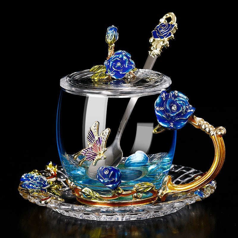 Wholesale Heat-resistant Glass Enamel Water Cup