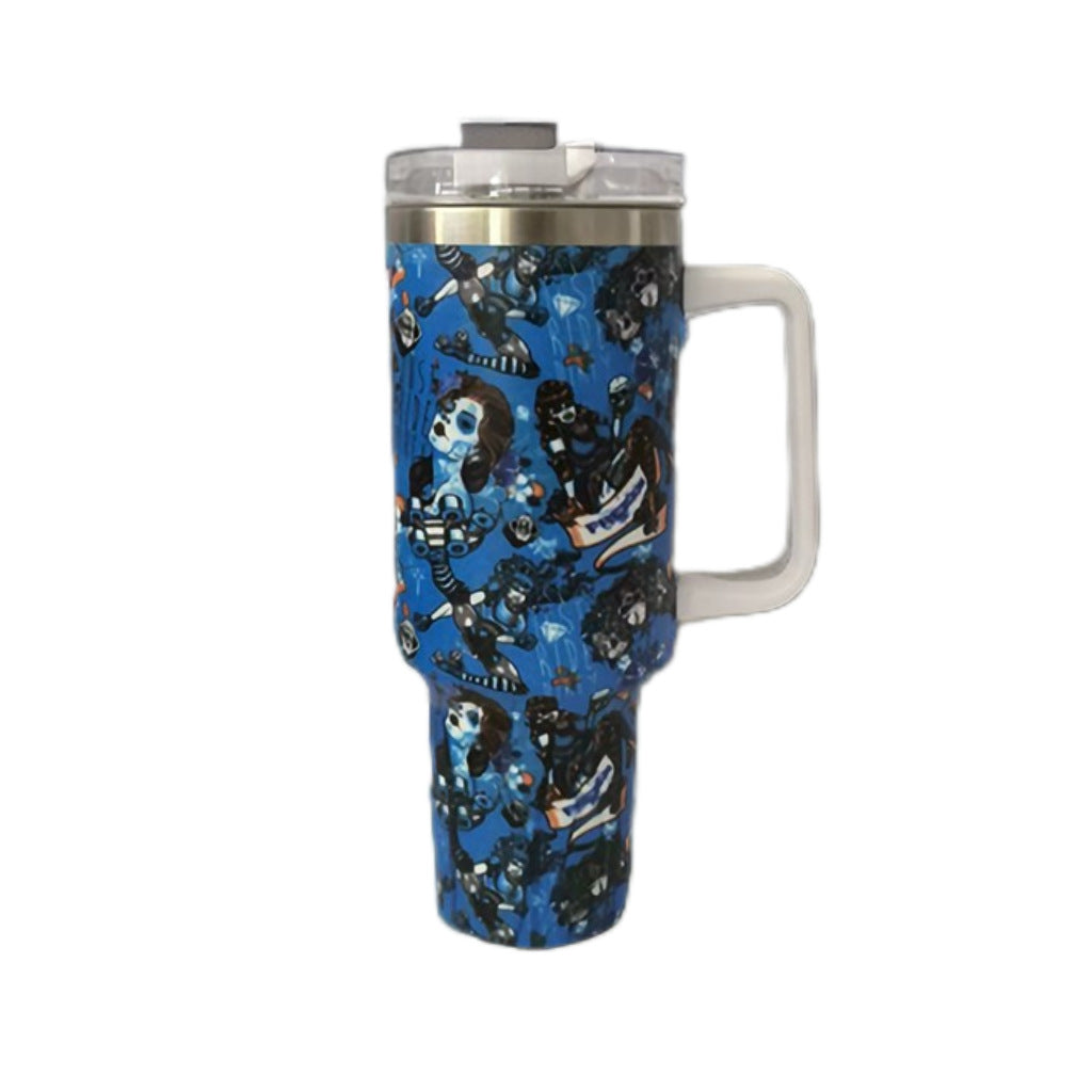 Wholesale Tumbler Printed Skull Head Stainless Steel Ice Bullies Cup