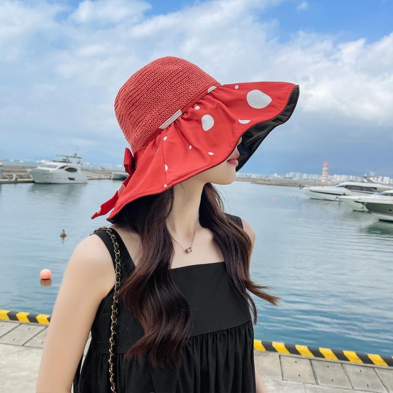 Wholesale Polyester Fiber Hollow Vinyl Big Edge Fisherman Hat