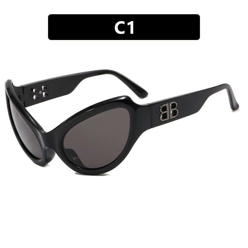 Wholesale PC Futuristic Alphabet B Ladies Sunglasses
