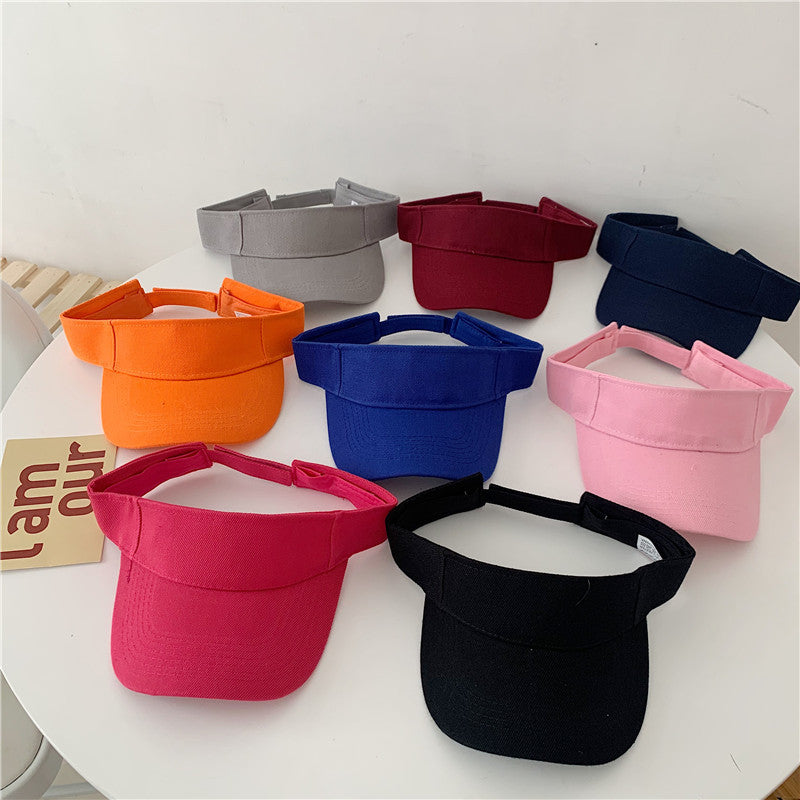 Wholesale Cotton Solid Color Running Empty Top Hat