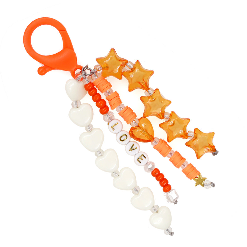 Wholesale Keychains Acrylic Anti-Lost Rice Beads