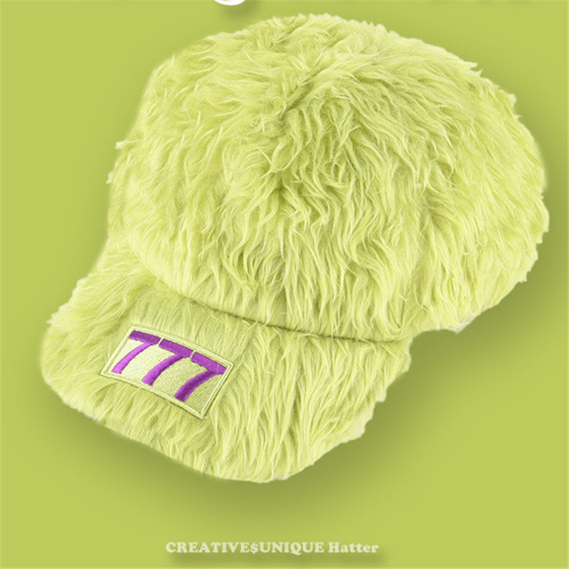 Wholesale 2023 Autumn Winter Color Plush 777 Baseball Cap