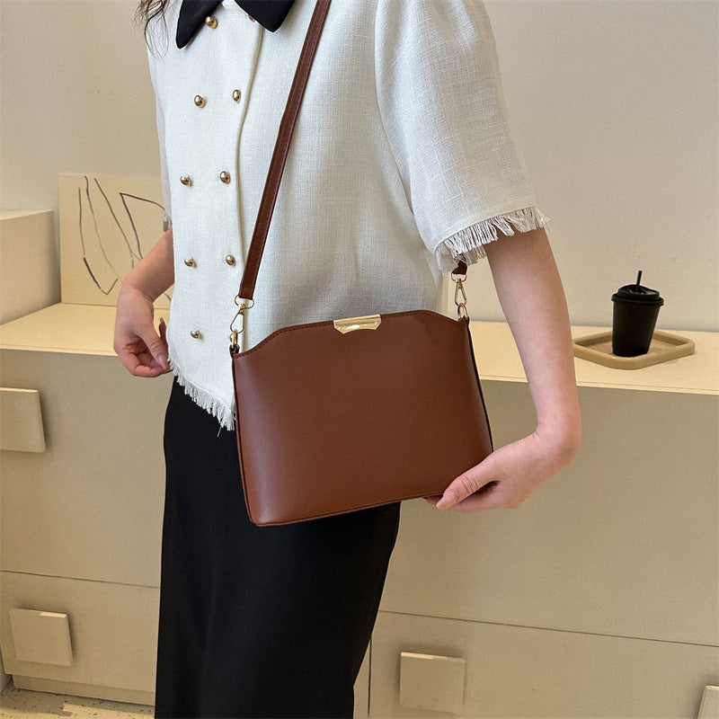 Wholesale PU Solid Color Shoulder Bag