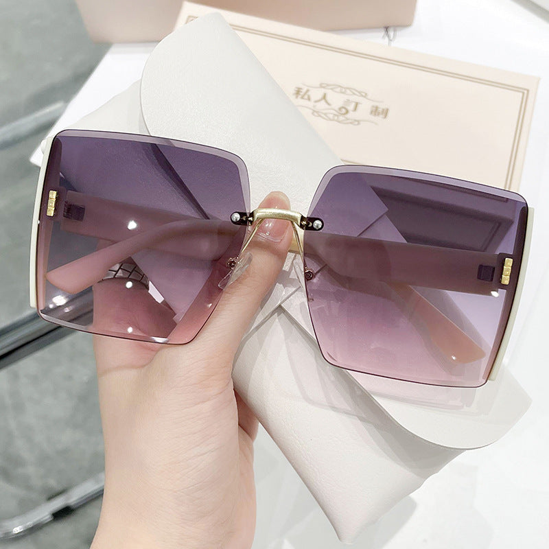 Wholesale PC Rimless Trim Women's Sunglasses