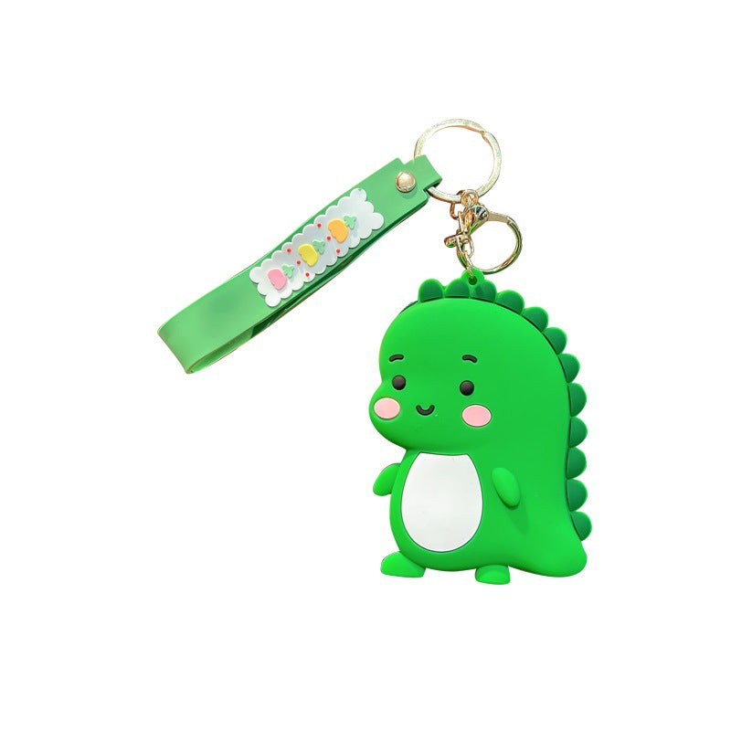 Venta al por mayor resina dinosaurio cero billetera llavero creativo