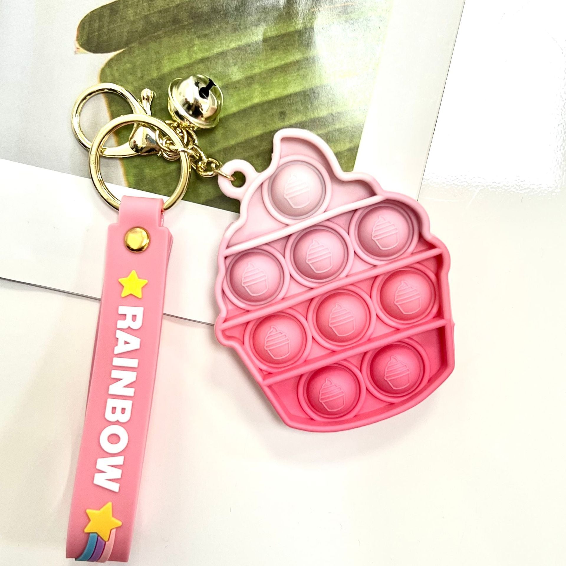 Wholesale Strawberry Pineapple Silicone Keychains