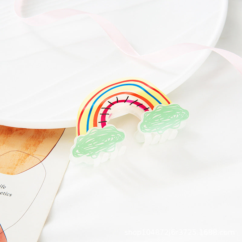 Wholesale Rainbow Acrylic Hair Clips