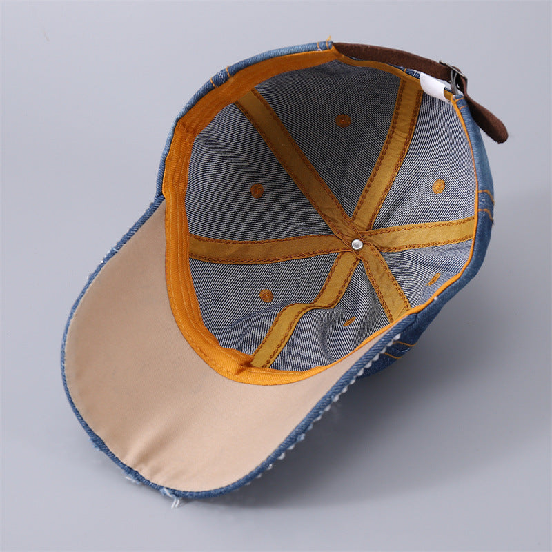 Gorra de béisbol con remaches de perlas de algodón al por mayor