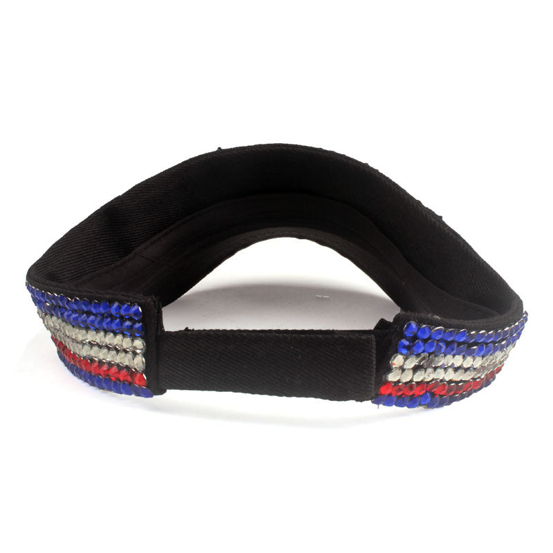 Sombrero de gorro de diamantes de la bandera americana al algodón al por mayor