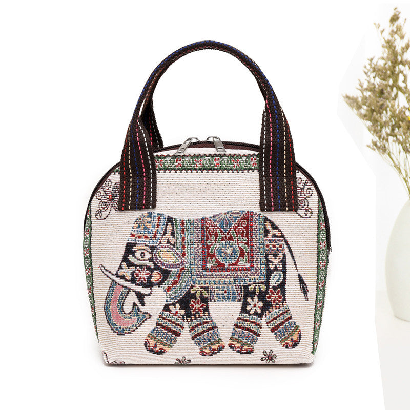 Wholesale Cotton and Linen Woven Ethnic Style Small Cloth Bags