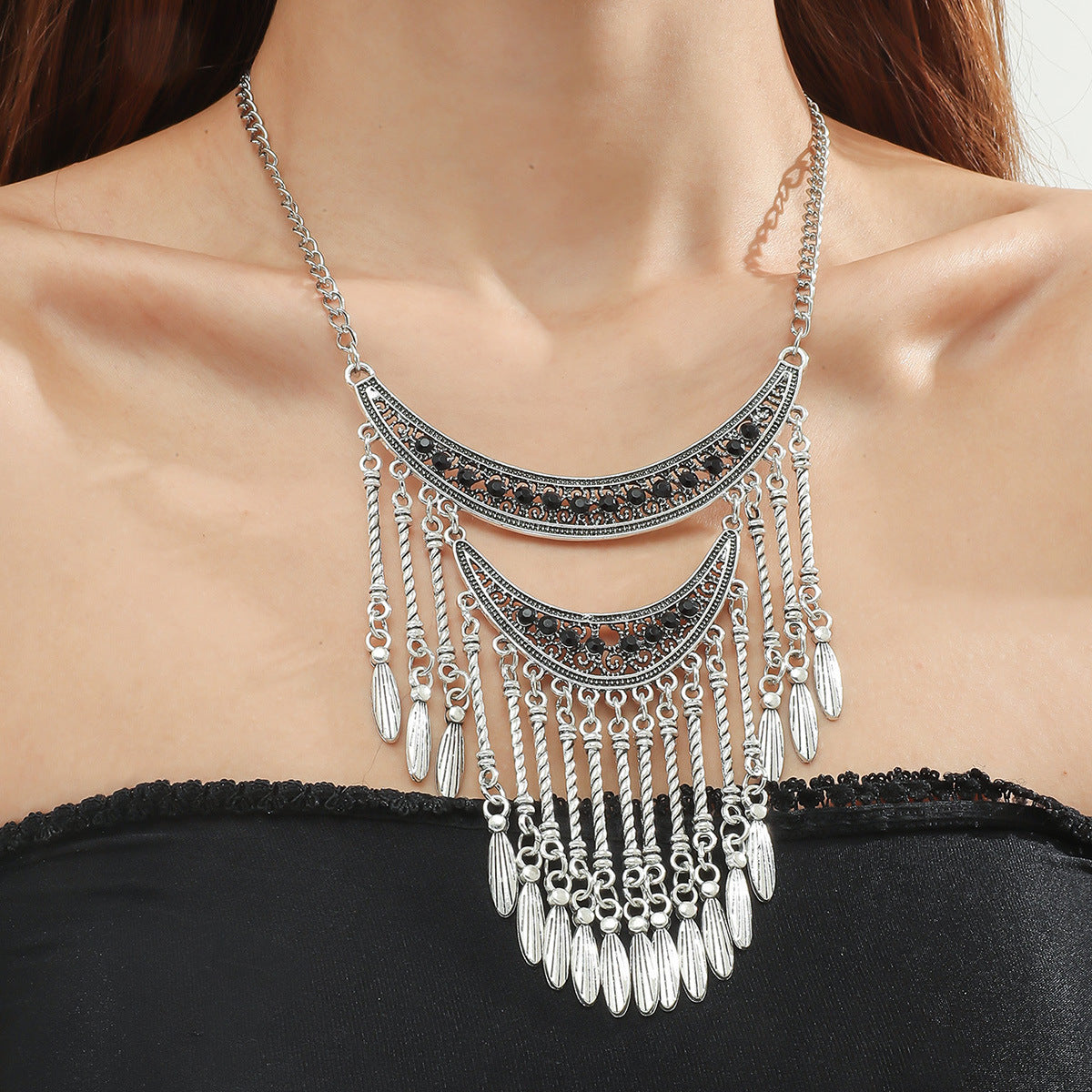 Wholesale Vintage Turquoise Alloy Necklace Choker