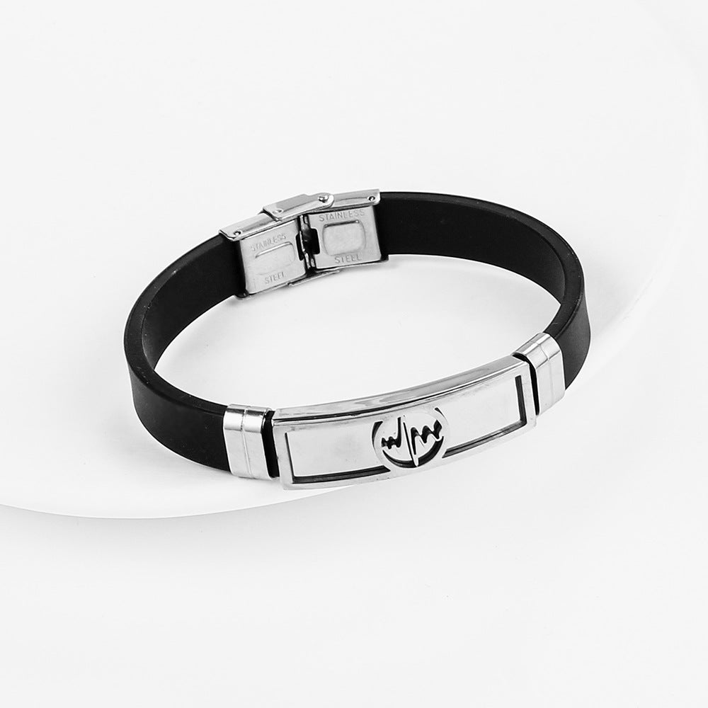 Wholesale Hollow Out Men's Bracelet Stainless Steel