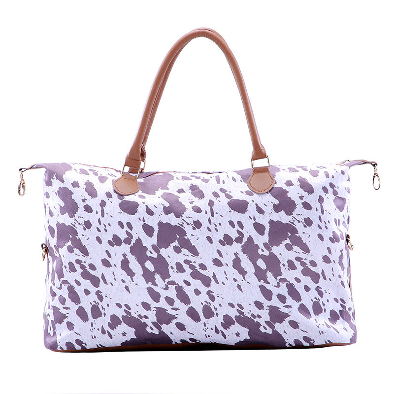 Wholesale Synthetic Leather Cow Pattern Travel Bag