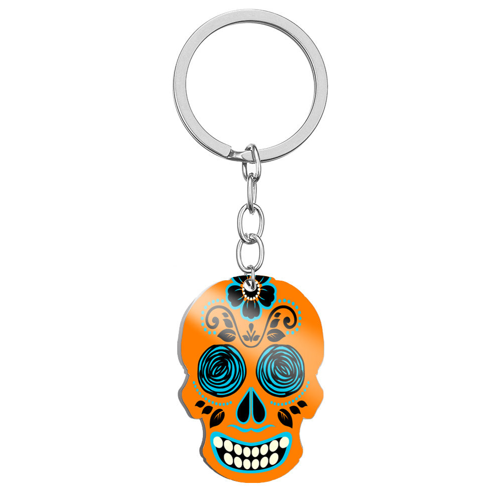 Wholesale Stainless Steel Skull Keychain