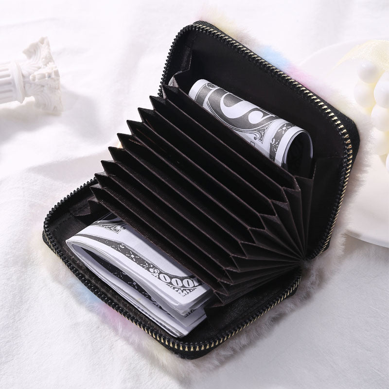 Billetera Larga Arco Iris Degradado De Felpa al por mayor