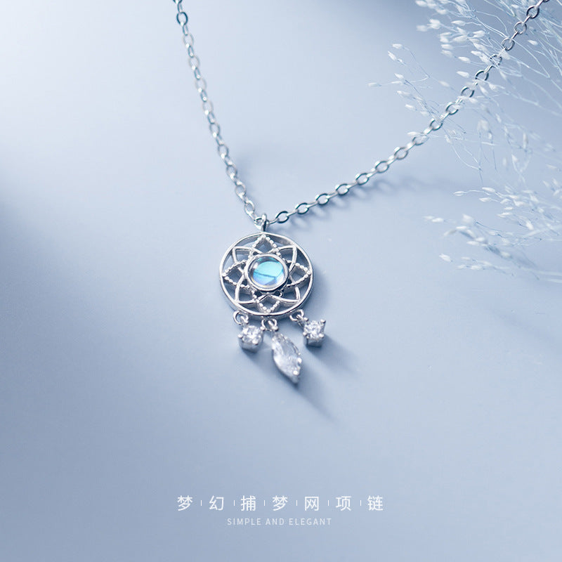 Wholesale Alloy Dream Catcher Drop Necklace