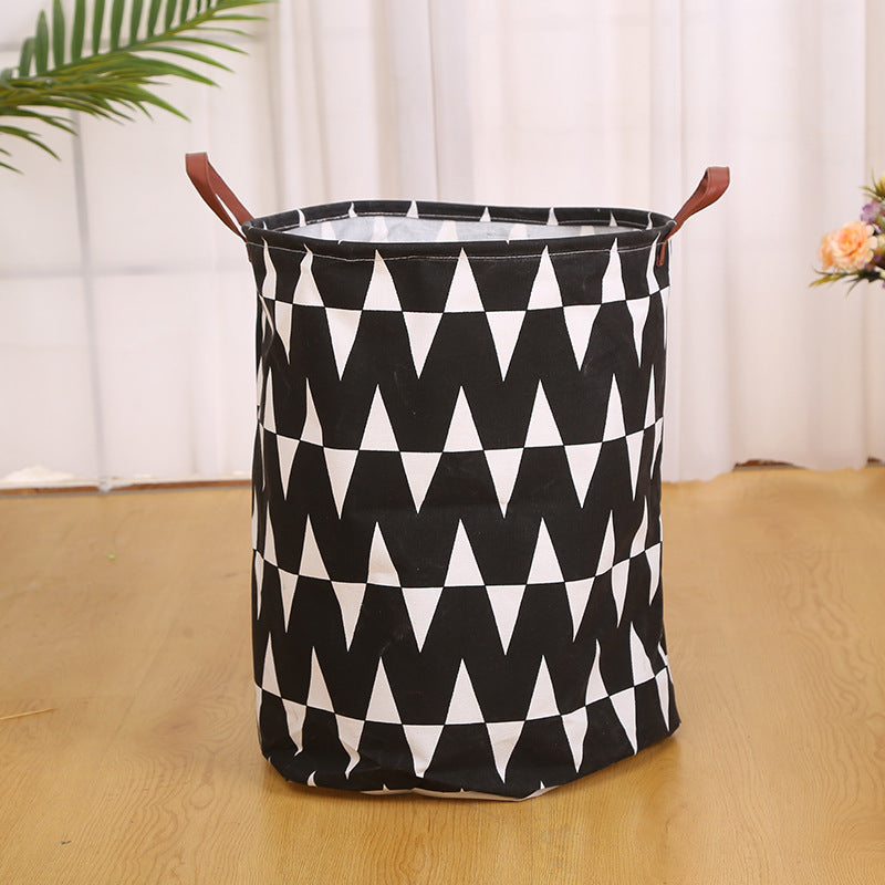 Wholesale Cotton and Linen Dirty Clothes Basket Storage Bucket