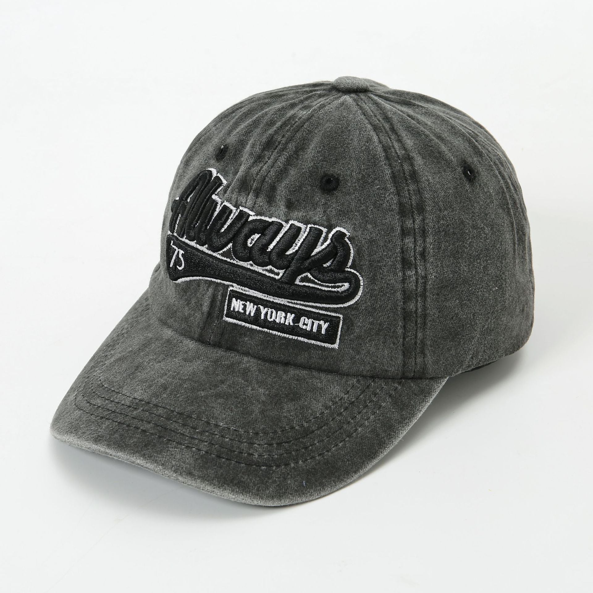 Wholesale Cotton Polyester Denim Letter Embroidery Cap