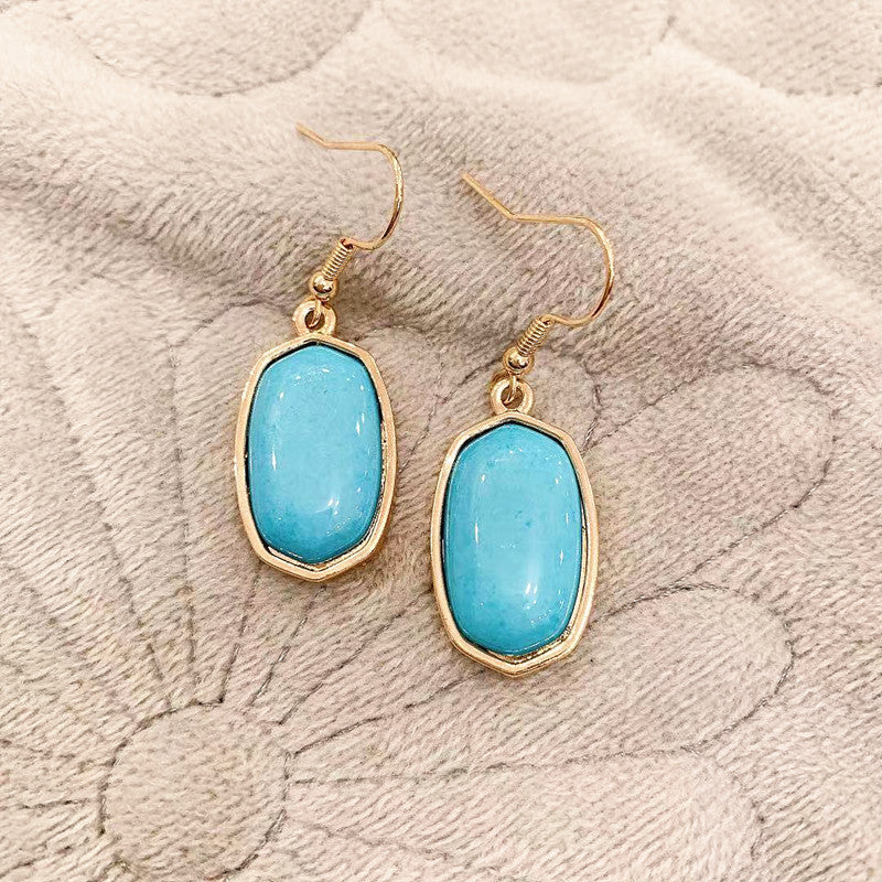 Wholesale Simple Marble Alloy Earrings