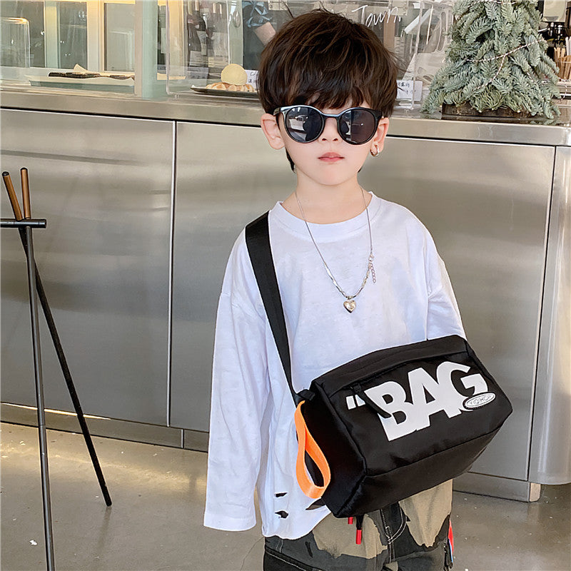 Wholesale One Shoulder Messenger Polyester Kids Bag