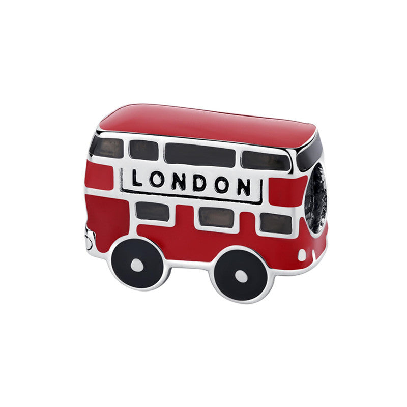 Wholesale 1×1.3CM Sterling Silver Accessories Beads