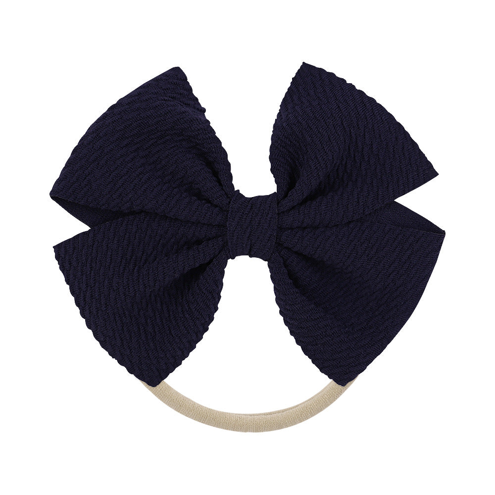 Wholesale Kids Bow Fabric Hair Scrunchies Baby Supplies